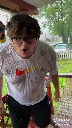 This is the stand in the rain with a white t shirt challenge #challenge #fyp #funny #challenges