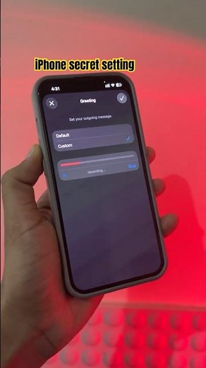 How to Customize iPhone Voicemail Greeting | iPhone tips #shorts #voicemails