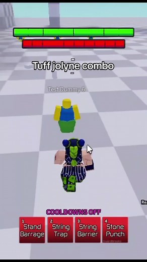 Tuff Jolyne Combo in Anime Battle Arena