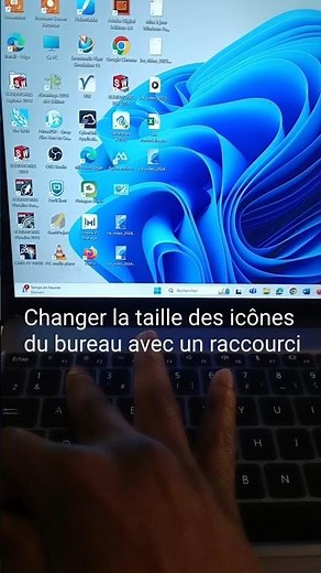 Changer la taille des icônes du bureau sur Windows grâce à un raccourci clavier
