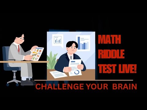 Math Test riddle challenge. #verticallivestream #verticallivefeed #iqtest.