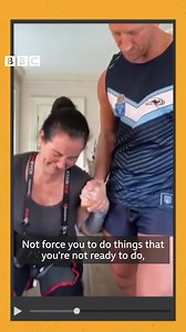 738K views · 11K reactions | "I'd resigned myself to being on my own, and then I bagged myself a hunky, rugby star." Riona Kelly was paralysed in 2015 after suffering a rare spinal stroke before meeting her partner, ex-rugby league star Keith Mason, he has been helping her recover during lockdown. (via BBC Family & Education News) bbc.in/33MuU7I | BBC News | Facebook