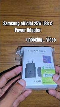Samsung 25W charger unboxing || 2026 #samsung #BD