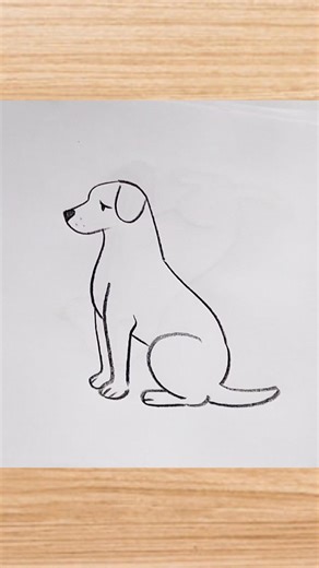 how to draw dog drawing easy step by step