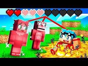 MINECRAFT pero Compartimos CORAZONES y el INVENTARIO 😱 RETO HARDCORE INVICTOR