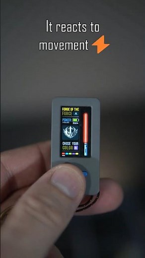 I Built a Tiny ESP32 Lightsaber 🔥 #esp32 #tech #embedded #starwars