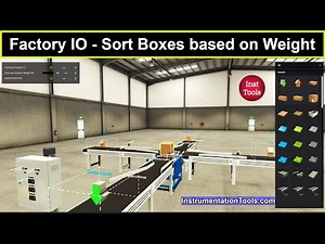 Factory IO Training - Sorting Boxes based on Weight - Virtual PLC Projects