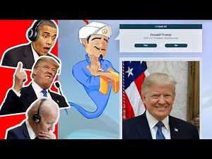 Presidents Play Akinator - Mind Reading Genie