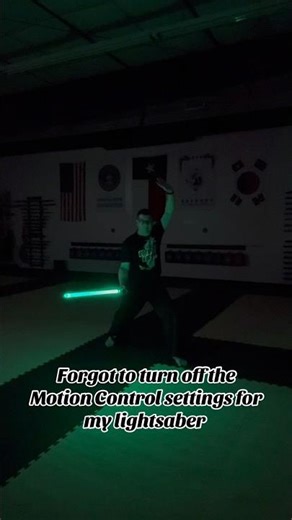 Dusting off an old Tang Soo Do Broadsword form with a lightsaber