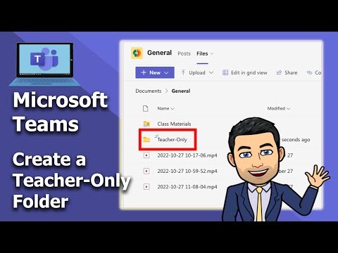 Microsoft Teams - Teacher-only folder in the file section 🏄‍♂️