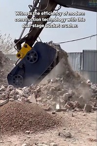 Eco-Friendly Engineering: Dual-Stage Bucket Crusher for On-Site Recycling
