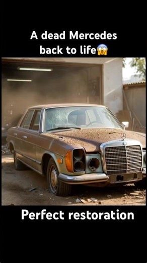 Abandoned Mercedes Restoration in Seconds! 🔧✨#shorts#viralshorts