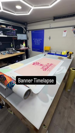 Timelapse of Vinyl Banner Production at a Denver Print Shop
