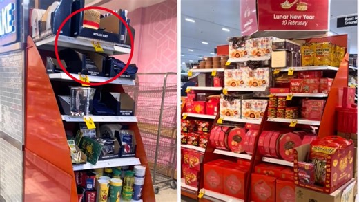 Coles under fire over Australia Day display