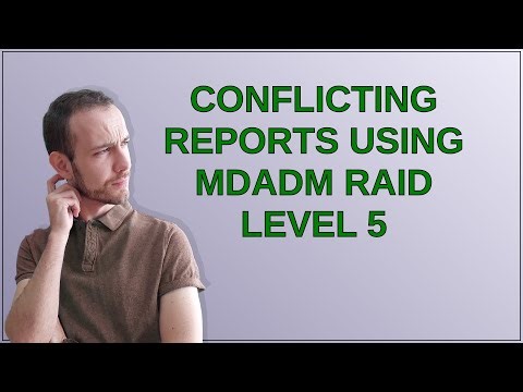 Unix: conflicting reports using mdadm RAID Level 5