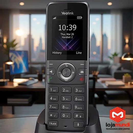 Yealink W73H — Cordless DECT IP Phone with HD Audio | LojaMundi