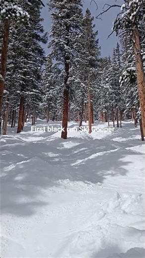 First black tree run at Ski Cooper #skilife #snow