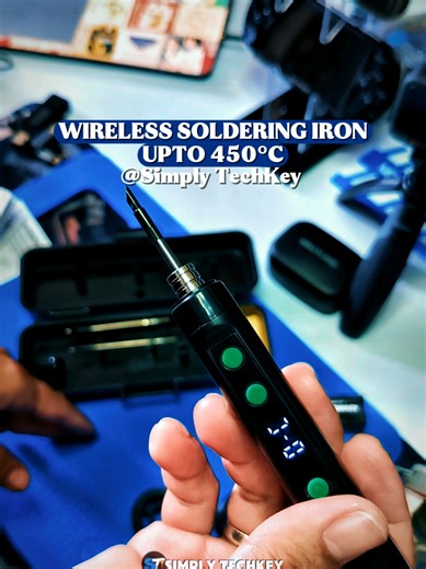 🔧 Wireless Soldering Station – Portable Power for DIY & Electronics Repair! Upgrade your repair game with this wireless soldering station – perfect for phone repair, circuit board work, DIY electronics, and hobby projects. Its cordless design makes it easy to use anywhere, whether you're working in your workshop, office, or on-the-go. ⚡ Fast heating technology lets you start soldering in seconds. 🔋 Rechargeable and portable, no messy wires. 🛠️ Ideal for electronics repair, motherboard work, g