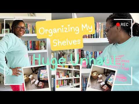 Organizing My Bookshelves + Massive Book Unhaul 📚 | Clearing Space & Reorganizing My Library
