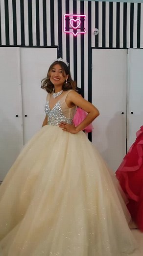 Stunning Ball Gown Transformation in Boutique Setting