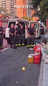 515K views · 2.6K reactions | WILD SCENE IN NYC A woman on 42nd Street caught this INSANE moment: a white van involved in a crash quickly turned into something way more serious  Firefighters and NYPD opened the back of the van and found:  50-60 propane tanks  Gasoline containers  Gallons of Vaseline All packed in tight like a mobile bomb lab  | Iyaoyastrong | Facebook