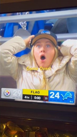 Steelers Steal the Win! Referee Calls “Game Over” in Epic Dramatic Finish vs Lions 🔥🏈 #steelers