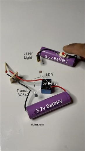 Laser guided firecrackers with 5v Relay #experiment #circuit #crackers #youtubeshorts