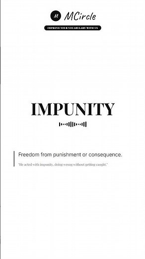 Learn English: What is Impunity? | Vocabulary Shorts