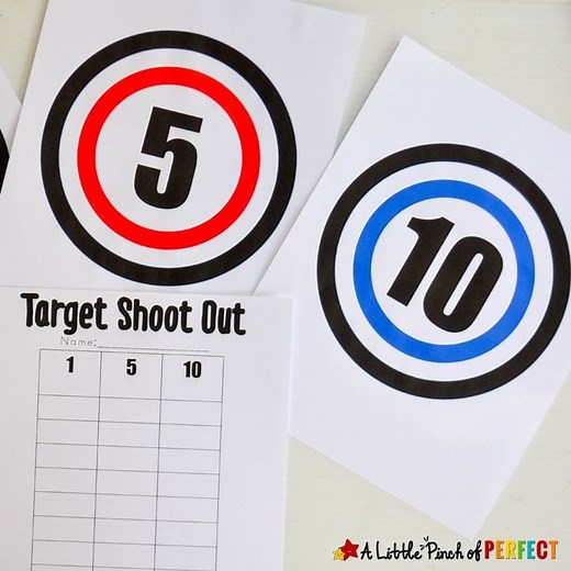 DIY Nerf Gun Targets and Free Template - A Little Pinch of Perfect