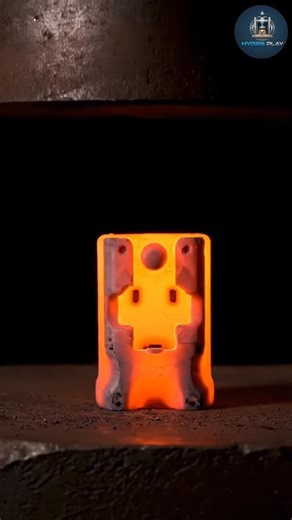 Hydraulic Machine Vs Red-hot socket adapter #hydraulicpress #socket #ai #viral