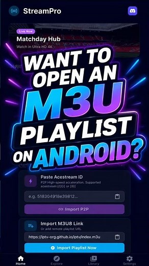 How to import an M3U playlist on Android