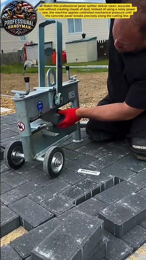 Perfect Paver Cut #Paving #Tools #DIY #construction #woodworking