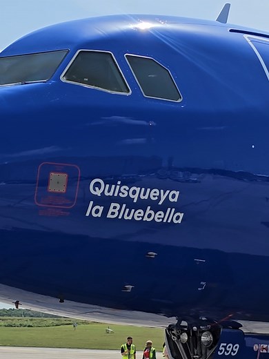 Airbus A320 Quisqueya La Bluebella: presentación en SDQ
