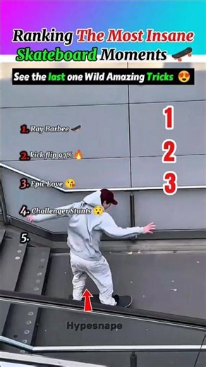 Ranking The Most Insane Skateboard Moments 🔥