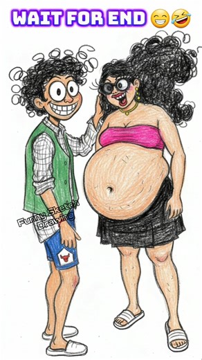 Funny Sketch Drawing 😜🤣 @FunnySketchDrawing #shorts #funny #trending #viral