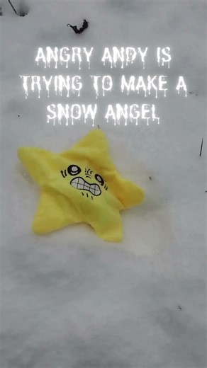 Angry Andy makes a Snow Angel
