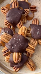 11K views · 44 reactions | Homemade pecan turtles make the perfect candy for holidays, special occasions, and gifting. This 6-ingredient recipe is a rich caramel chocolate dream! | Maebells | Facebook