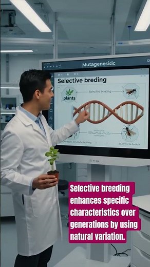 What is Selective breeding #genetics #science #biology #farming #gardening #bioinfo #cropgenetics