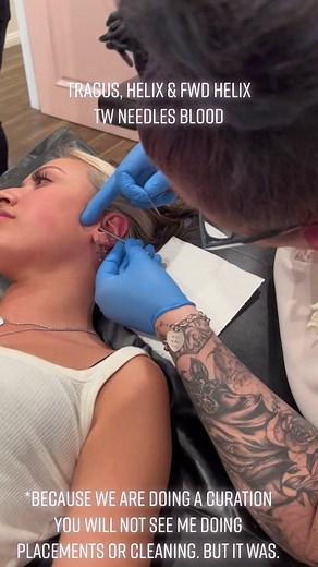 Tragus, Helix, and Forward Helix Piercings Experience