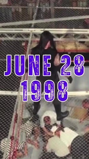 The Undertaker Throws Mankind Off Hell in a Cell in 1998