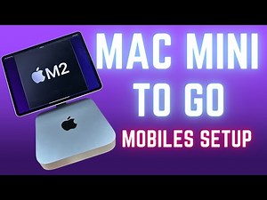 Apple Mac mini M2 To Go with touch display! Mobile setup with iPad and external apps & Mac mini M1!
