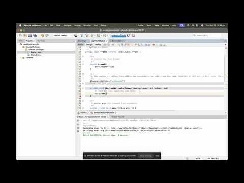 Netbeans - Switch between frames