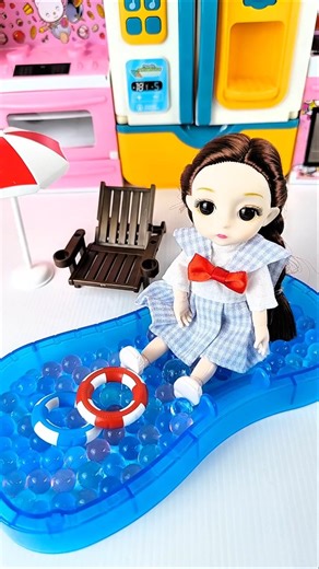 Satisfying with Unboxing & Review Miniature Swimming Pool | ASMR Video no music #asmrroleplay