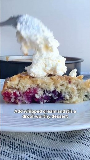 Triple Berry Sourdough Discard Cake