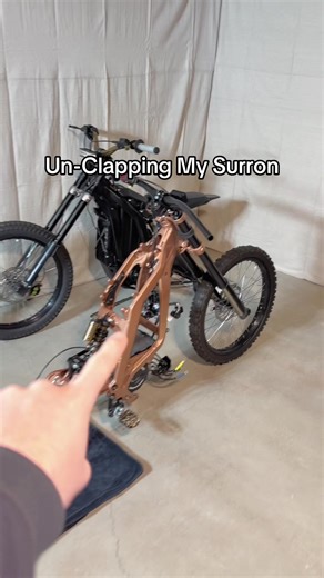 Stock Bash Guards Suck Check Out @REV797 for bash guards #silent #surron #fyp #ebike #emoto