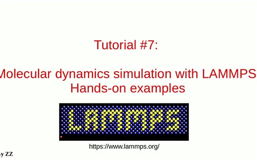 Linux for Scientific Computing: 6. MD Simulation with LAMMPS, part 2
