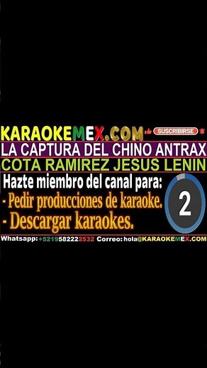 Karaoke Banda La Conquista Y Lenin Ramirez - La Captura Del Chino Antrax #karaokemex