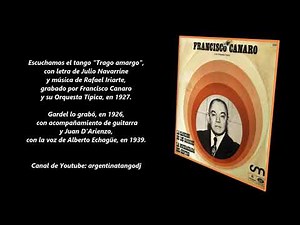 FRANCISCO CANARO - TRAGO AMARGO - TANGO INSTRUMENTAL