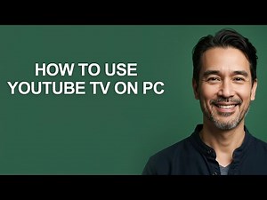 How To Use Youtube Tv On Pc - KevinHowTo