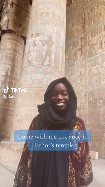 Warning: Please dont invoke spirits or deities just for funsies 🫣🥴 #traveltiktok #egypt #hathor #luxor This temple is in Upper Egypt, reachable through Luxor, first take a train or boat along the Nile: Dendera Temple Complex.